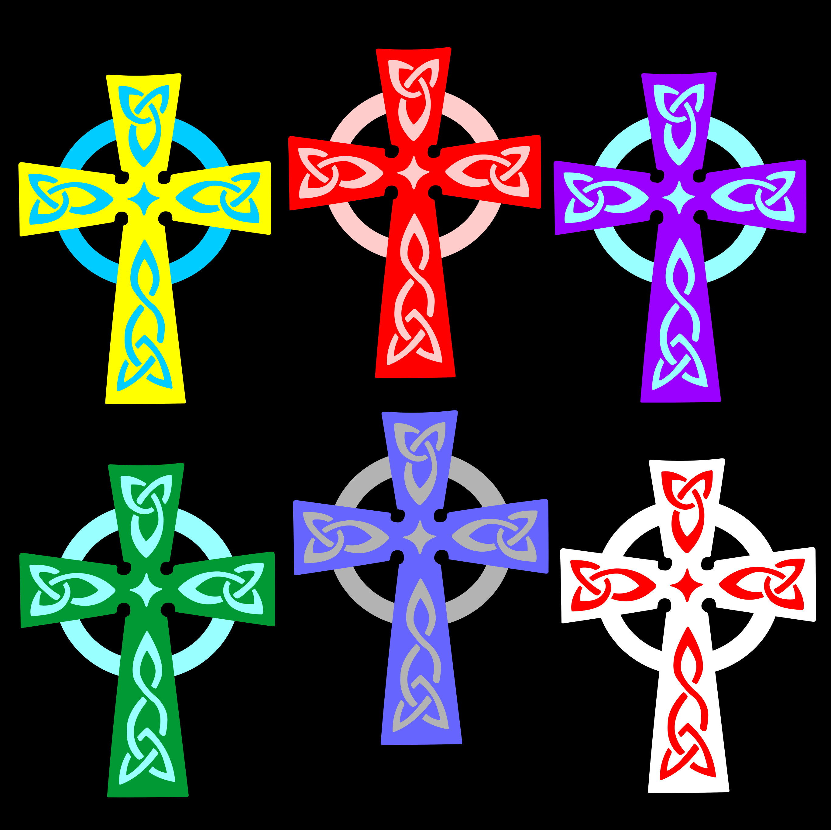 Keltische Kreuz Clipart Designs PNG SVG und EPS Vektor Etsy