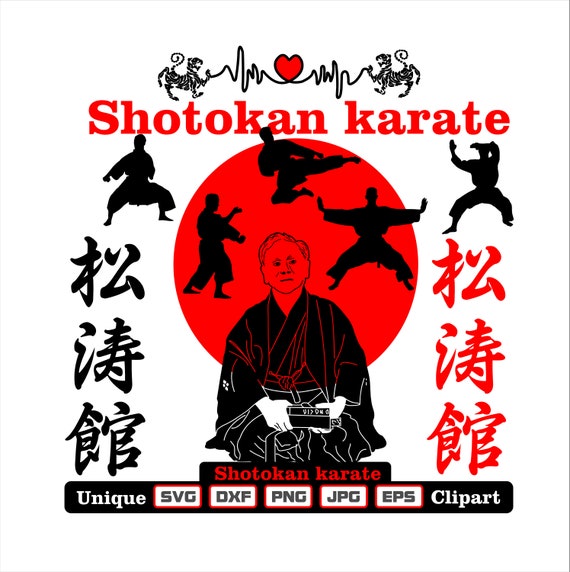 Shotokan Karate Clipart and Cutting Files. Files as Dxf-svg-png-eps-jpg  Illustrations for Engraving, Laser Cutting, T-shirts, Posters - Etsy Israel
