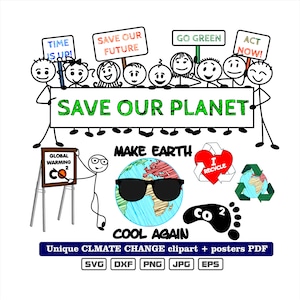Uniek Clipart Cambiamenti climatici, per lezioni e conferenze stampa poster e altro pdf - dxf - png - jpg - svg - eps vectra