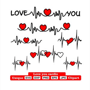 Unieke cardio artwork als dxf-svg-png-eps-jpg illustraties voor graveren, lasersnijden, kleding, posters stickers en meer!