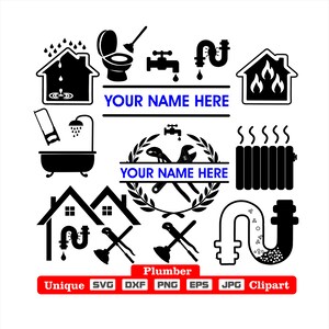 Einzigartiges Klempner-Kunstwerk als dxf-svg-png-eps-jpg Illustrationen zum Gravieren, Laserschneiden, Kleidung, PosterSticker und mehr!