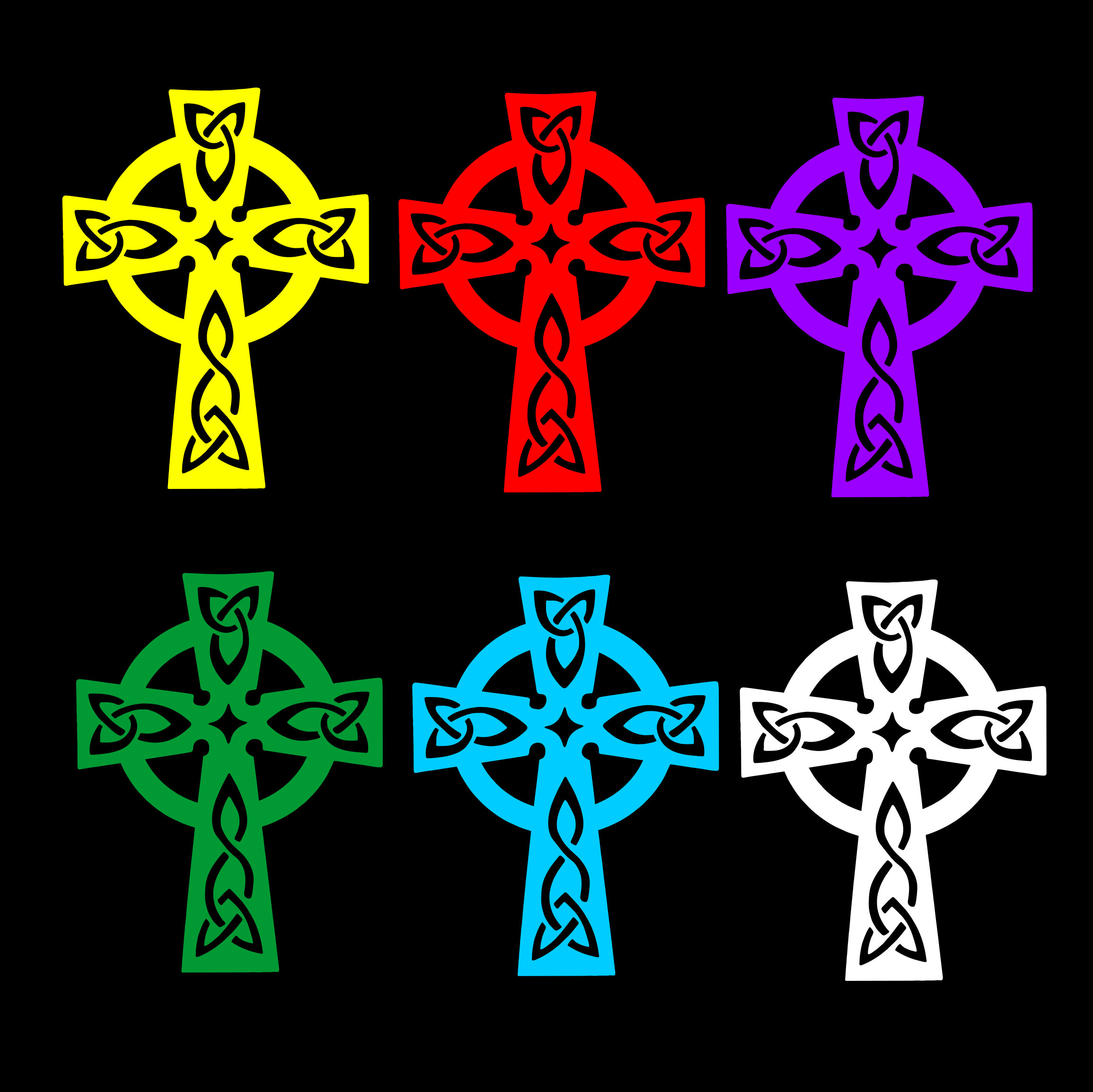 Keltische Kreuz Clipart Designs PNG SVG und EPS Vektor Etsy