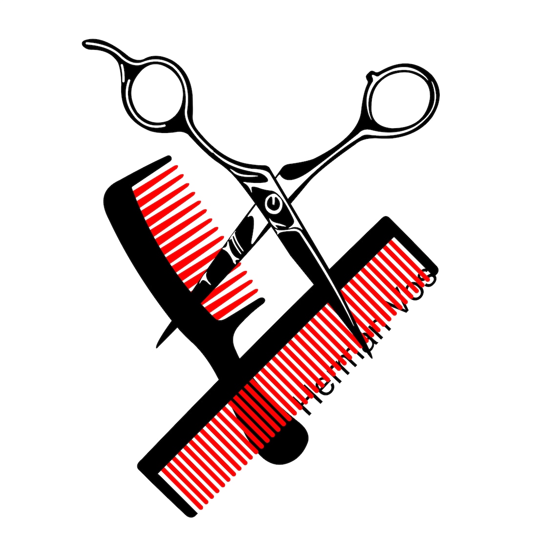 Friseur Friseur Cliparts 24 PNG und SVG Vektor-Design-Bundle | Etsy