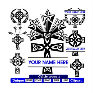 Celtic cross clip art dxf svg png eps jpg for cutting, clothing imprint, engraving, laser cutting, for logo work or hobby!