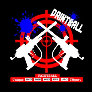 Unique paintball artwork as dxf-svg-png-eps-jpg illustrations for engraving, laser cutting, clothing, posters stickers and more!