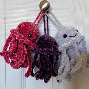 Hangable Crocheted Jellyfish Plushie