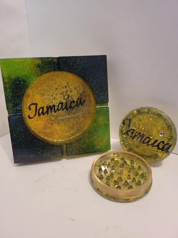 Grinder and Ashtray Set Etsy