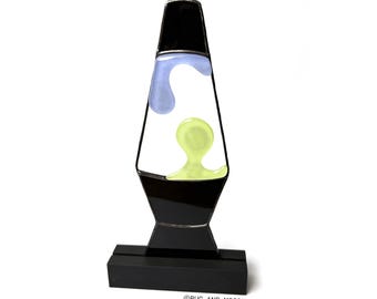 Lava Lamps Glow in the Dark Stained Glass Piece