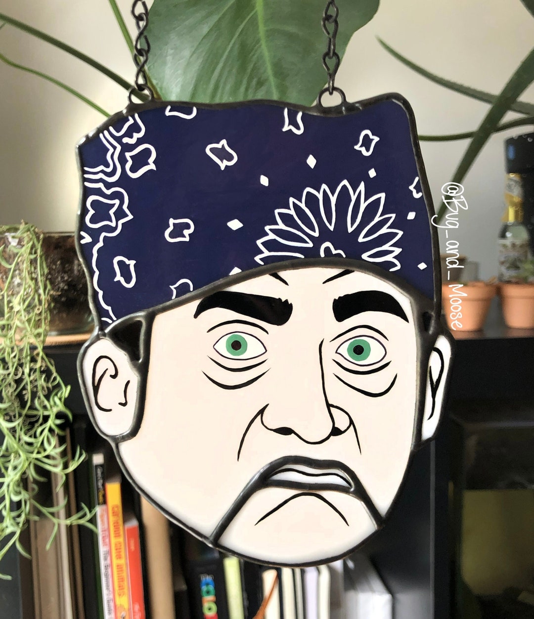 The Office Stained Glass Piece prison Mike Etsy