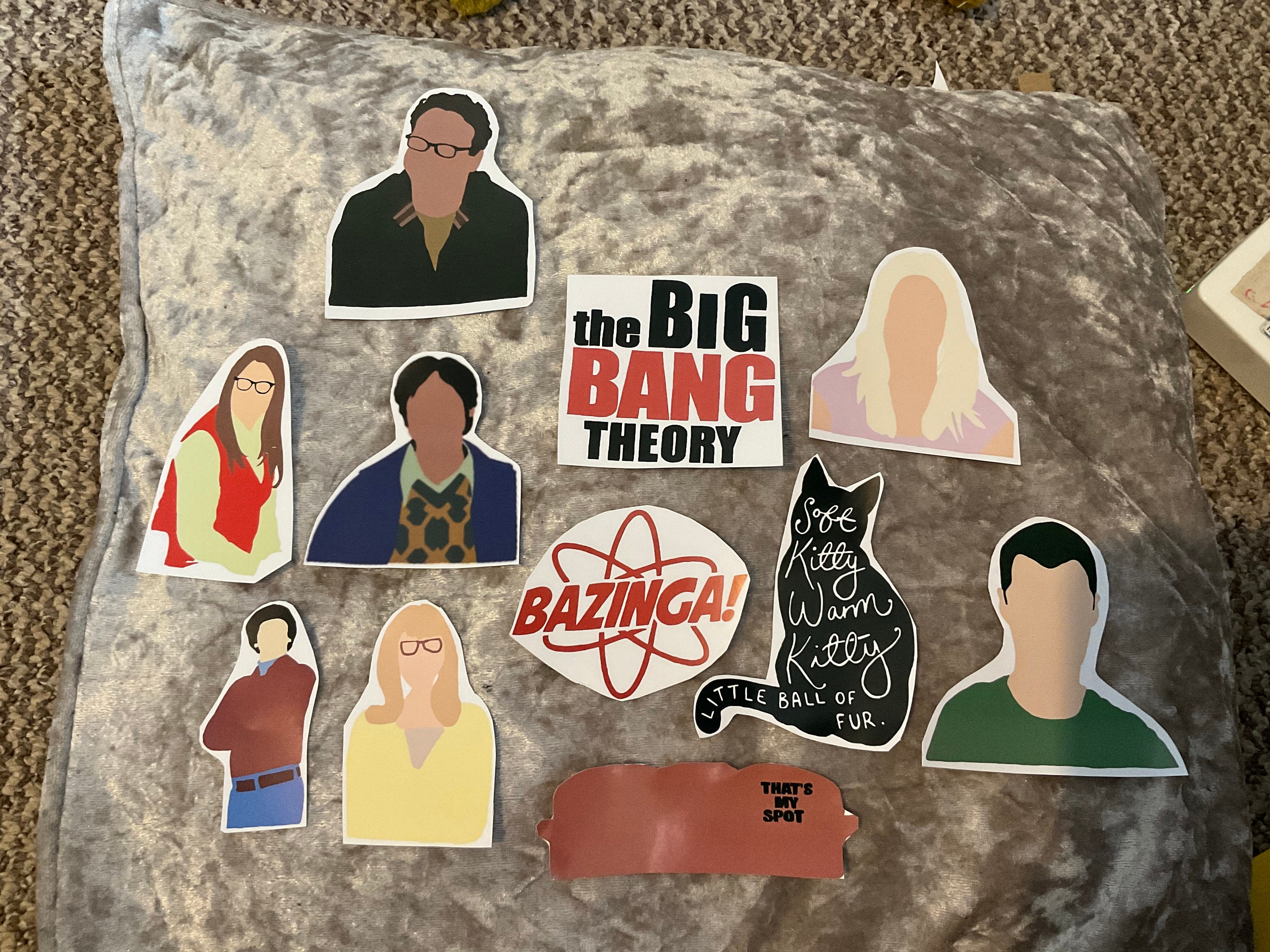 The Big Bang theory stickers Etsy