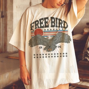 Free Bird Tee, Free Bird T-shirt, Concert Tee, Vintage Inspired  Cotton T-shirt, , Unisex Tee, Comfort Colors T-shirt