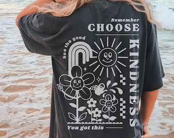 Choose Kindness Tee, Kindness Matters TeeVintage Inspired  Cotton T-shirt, Unisex Tee, Comfort Colors T-shirt, Oversized Tee, Be kind Tee