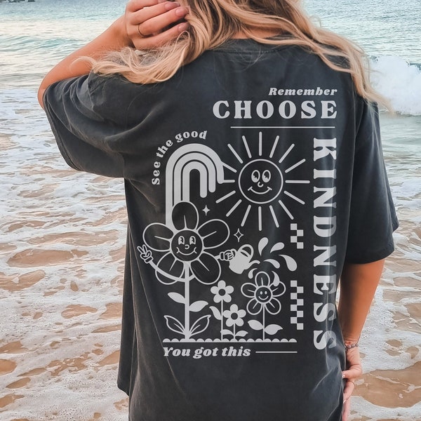 Choose Kindness Tee, Kindness Matters TeeVintage Inspired  Cotton T-shirt, Unisex Tee, Comfort Colors T-shirt, Oversized Tee, Be kind Tee