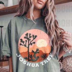 Joshua Tree Tee, Joshua Tree T-Shirt, Hippie Tee Vintage Inspired T-shirt, Unisex Tee, Comfort Colors T-shirt, Oversized Tee