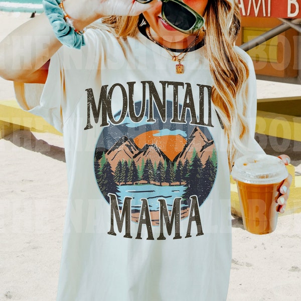 Mountain Mama T-shirt, Vintage Inspired  Cotton T-shirt, Unisex Tee, Comfort Colors T-shirt