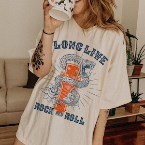 Long Live Rock and Roll  Tee, Rock & Roll T-shirt, Music Tee, Vintage Inspired  Cotton T-shirt, Unisex Tee, Comfort Colors T-shirt