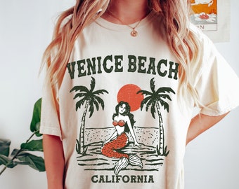 Vintage Venice Beach T Shirt by Mango Tree