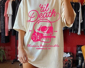 Camisetas para despedida de solteira até a morte, camisetas personalizadas para despedida de solteira com nome e localização, clube social, camisetas com cores confortáveis, camisetas para festa