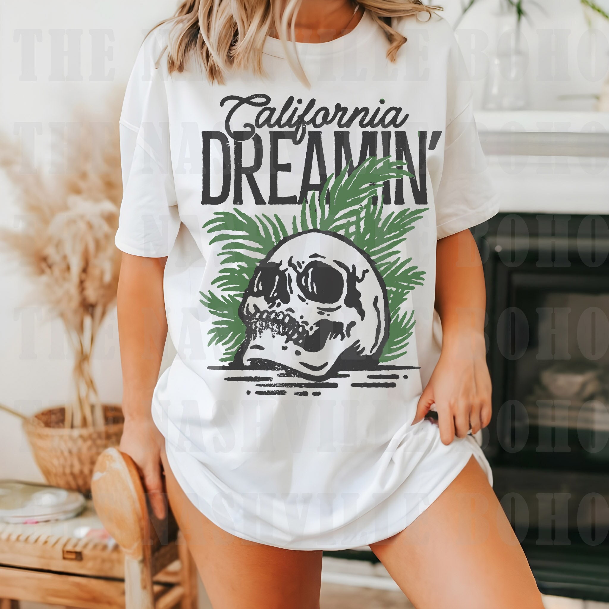 California Dreamin Tee Comfort Colors Tee Beach Tee California T shirt Vintage Inspired Retro Tee Size up for Oversized Tee Etsy