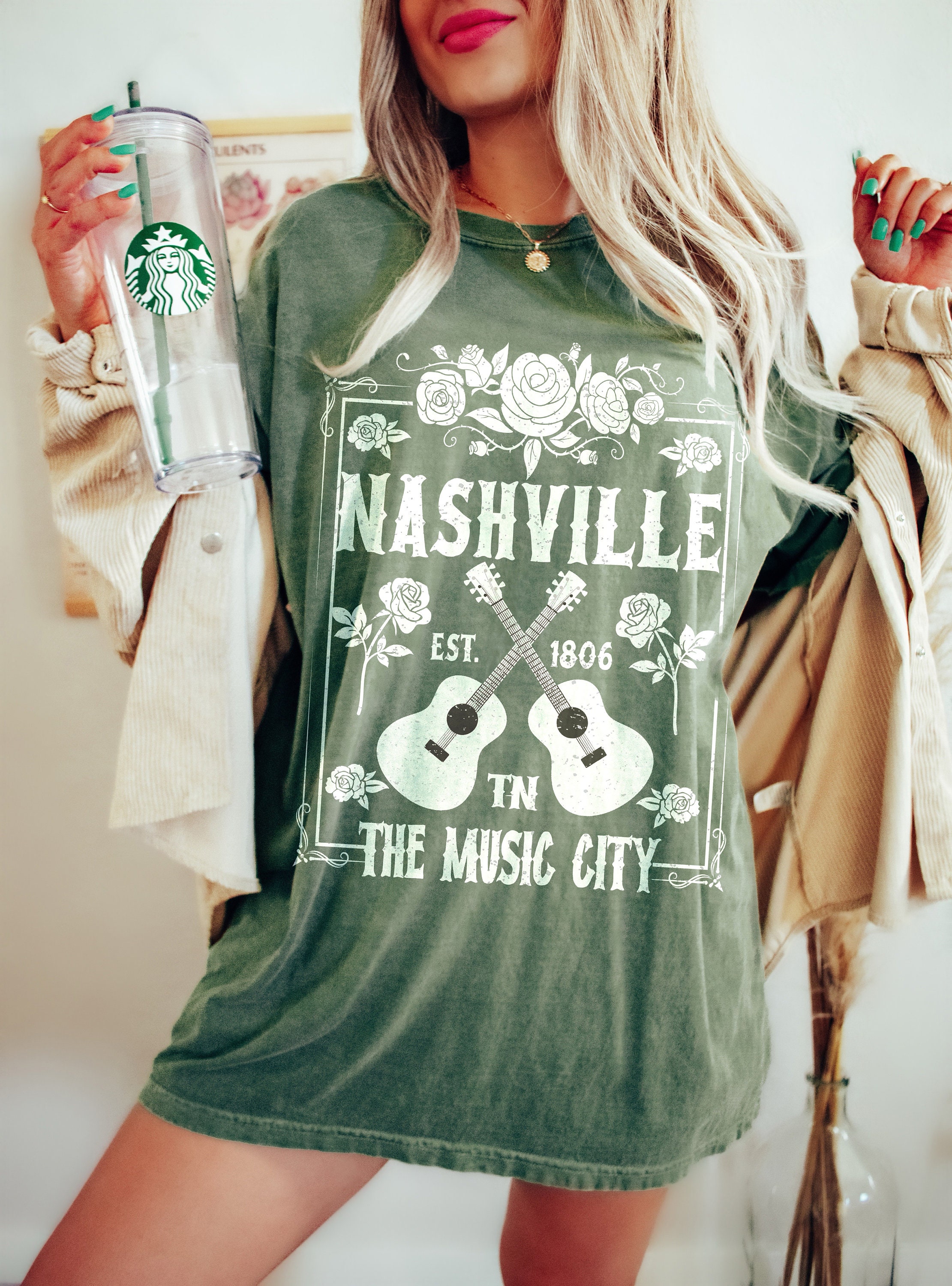 Discover Nashville Tee, Nashville T-shirt, Music City, Tennessee T-Shirt