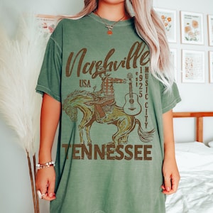 T-shirt Femme Country Music Nashville Noir - Taille XL, Marque Delta, Occasion Très Bon état