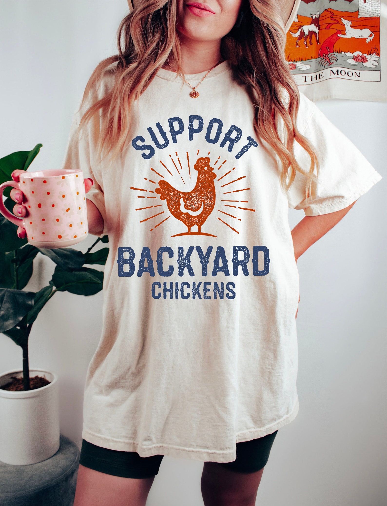 Support Backyard Chickens Tee Vintage Inspired Cotton - Etsy