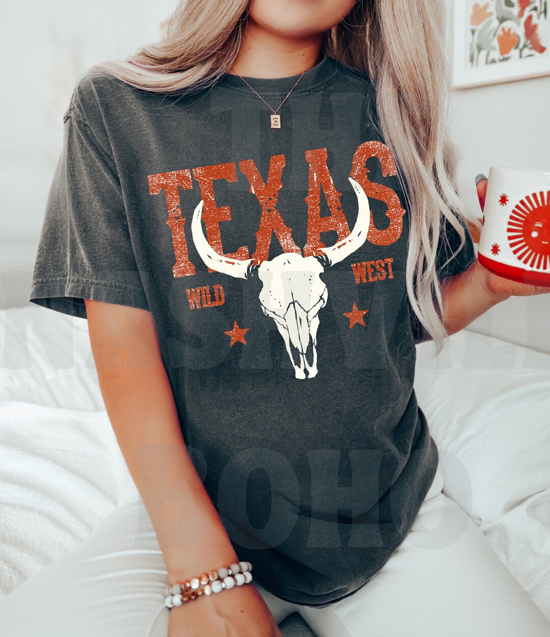 Texas Tee, Texas T-shirt, Texas Vintage Inspired Cotton T-shirt, Desert ...