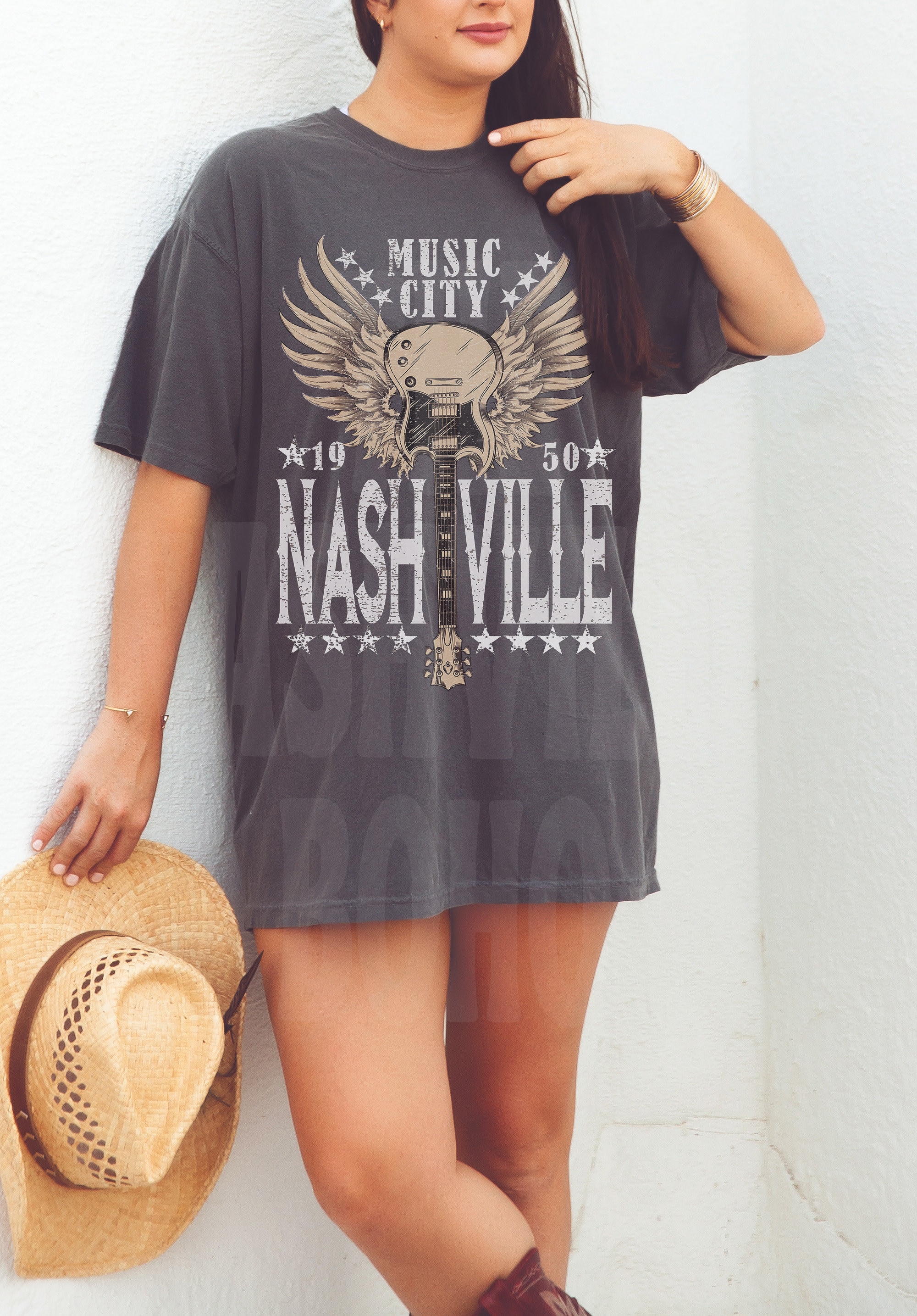 Nashville Music Festival Tee - Denim