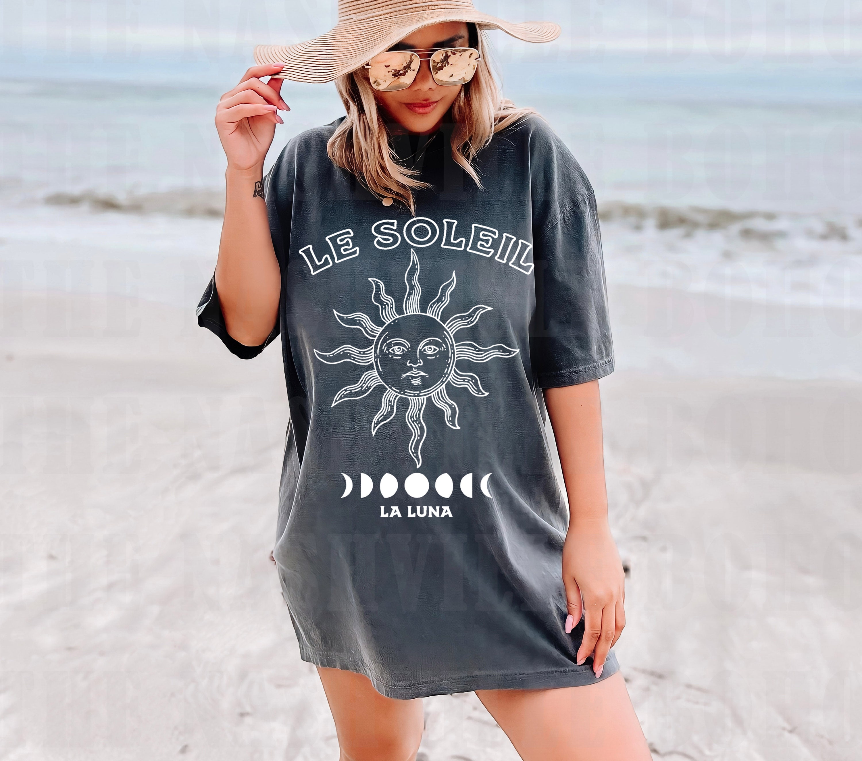 Sun T-shirt, Sun Tee, Le Soleil Tee, Boho Shirt, Celestial,vintage