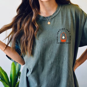 Gaslighting no es una camiseta real, simplemente estás loco, camiseta Comfort Colors, camiseta unisex, camiseta Comfort Colors, camiseta de gran tamaño imagen 4