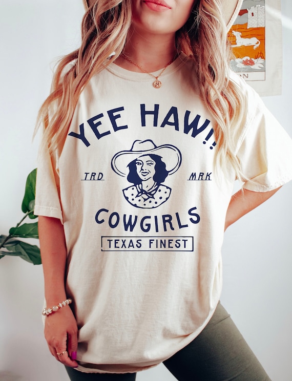 Yee Haw Tee, Yee Haw Cowgirl Tee, Texas Tee, Boho Tee, Vintage Inspired  Cotton T-shirt, Unisex Tee, Comfort Colors Tee