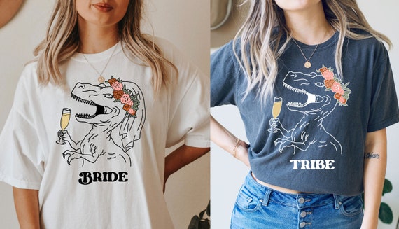 bride dinosaur shirt
