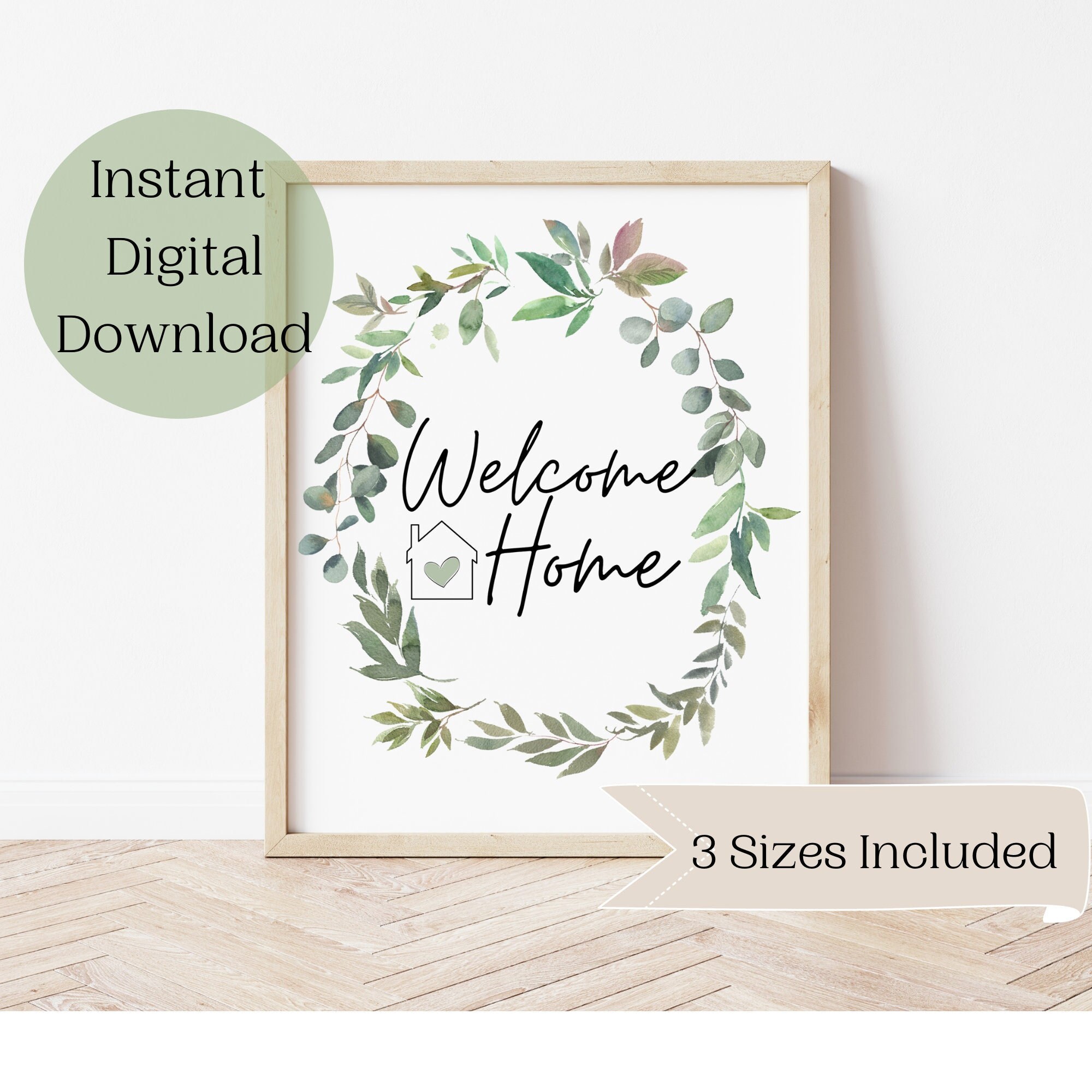 Welcome Home Printable Housewarming Gift Welcome Home Wall Art 