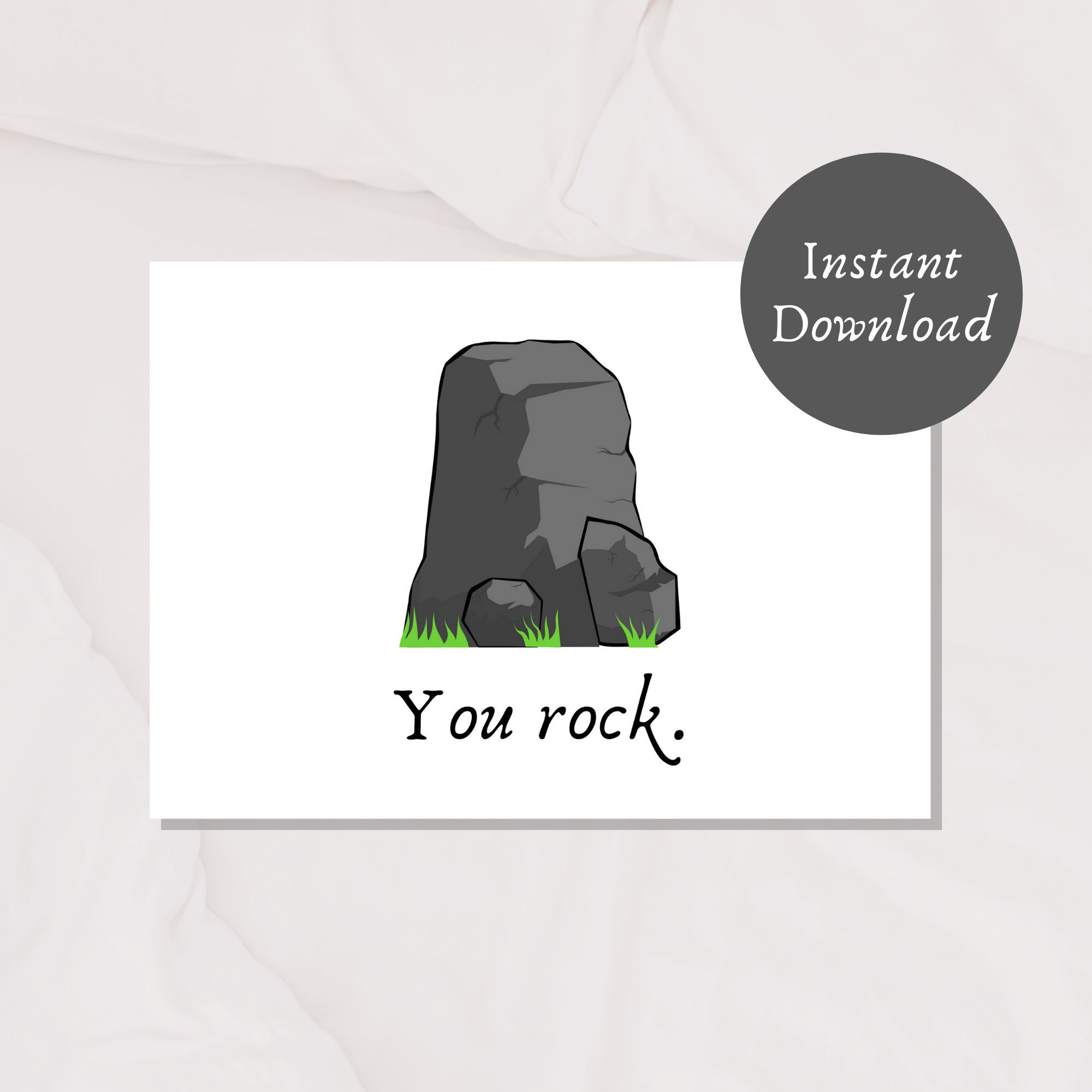 You Rock Blank Printable Card Encouragement Card Have a - Etsy Nederland