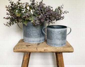 Decorative Plant Pot Carlson Metal Zinc Planter Zinc Tub Zinc Pot Vintage 37cm