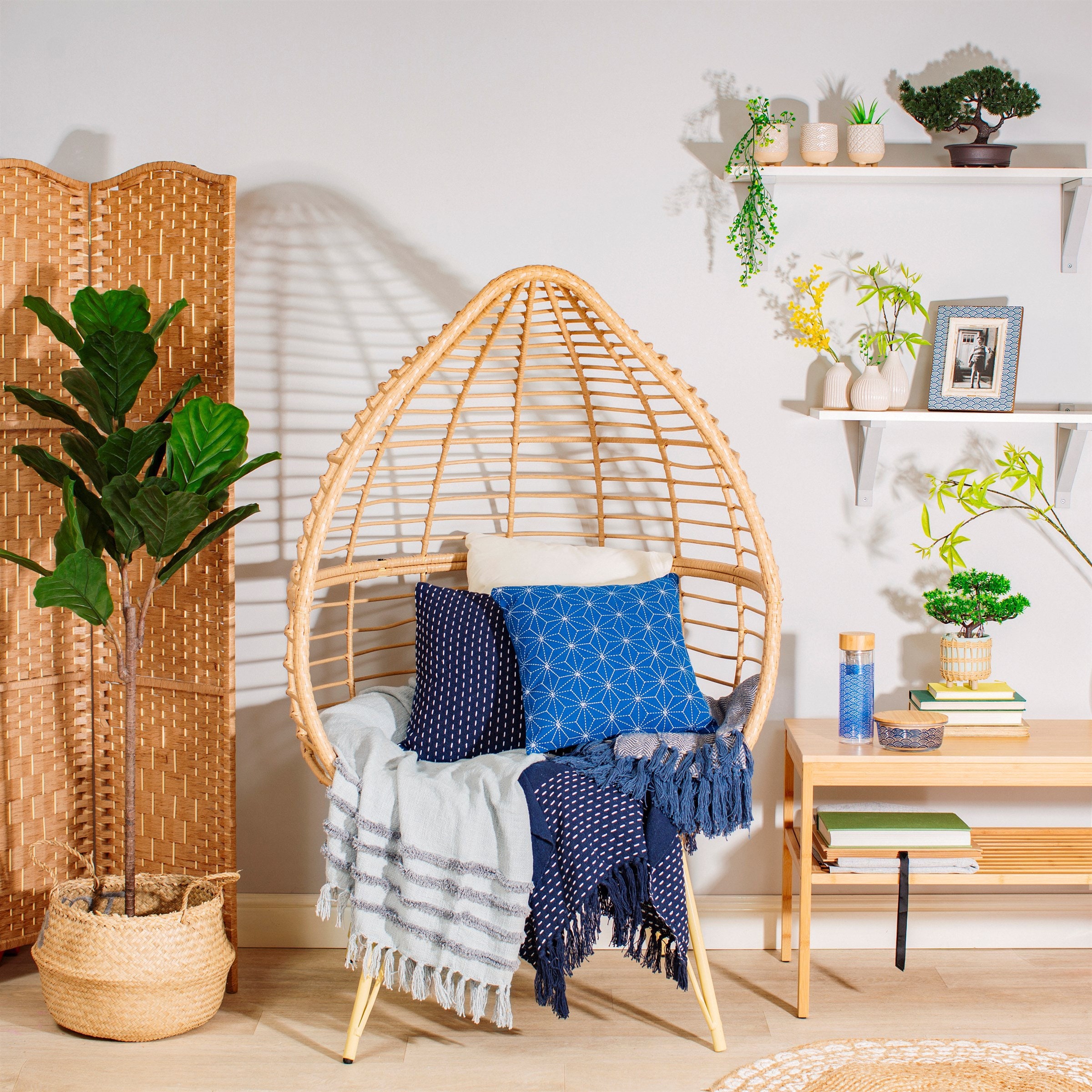 Large Grey Throw Sofa Blanket Cotton Raised Tufted Etsy
