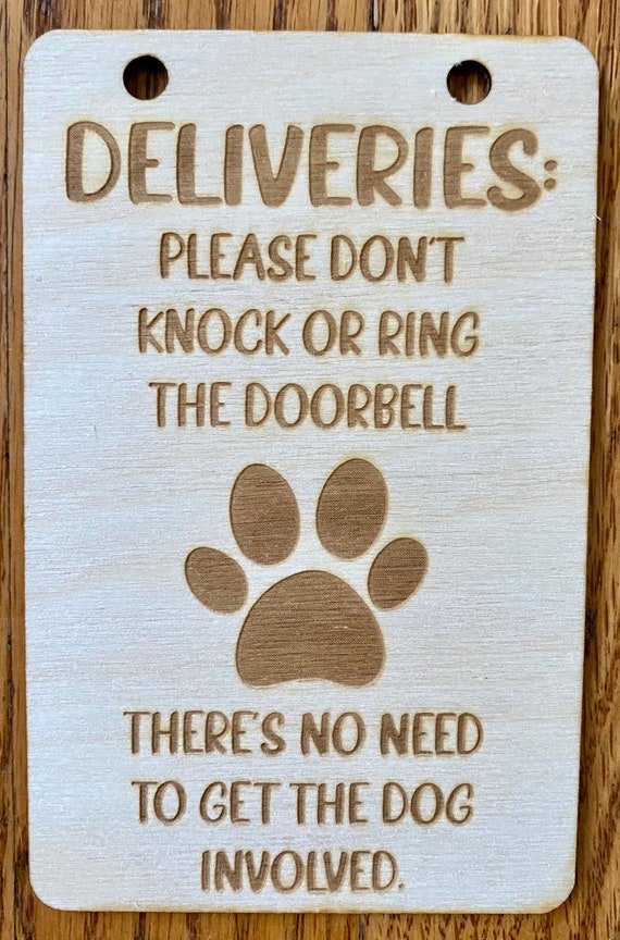 Amazon Doorbell Sign, Delivery Door Sign, Do Not Disturb Sign, Don't R –  Crafty Wood Studios