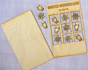 DIGITAL FILE ONY - Winter Wonderland Tic Tac Toe Game