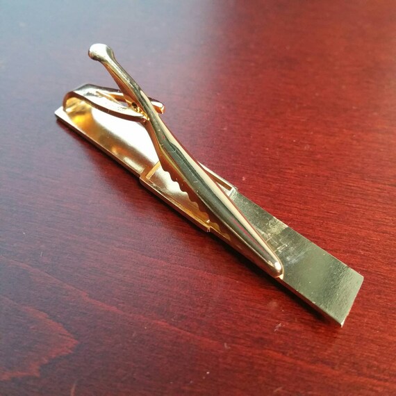 Vintage Initial D Tie Clip, Fits Wide Ties, Lette… - image 5