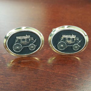 ヴィンテージカフスボタン、1940年代のクレメンツ、14Kゴールド