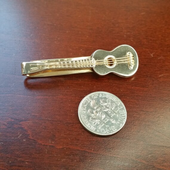 Vintage Guitar Tie Bar, 1950's Swank Musical Acoustic… Gem