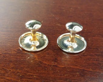 Antike 14K Rose Gold gefüllte Kragennieten, viktorianische Knöpfe für abnehmbaren Kragen, 2-teiliges formelles Smoking Zubehör Geschenk für Hochzeit Bräutigam