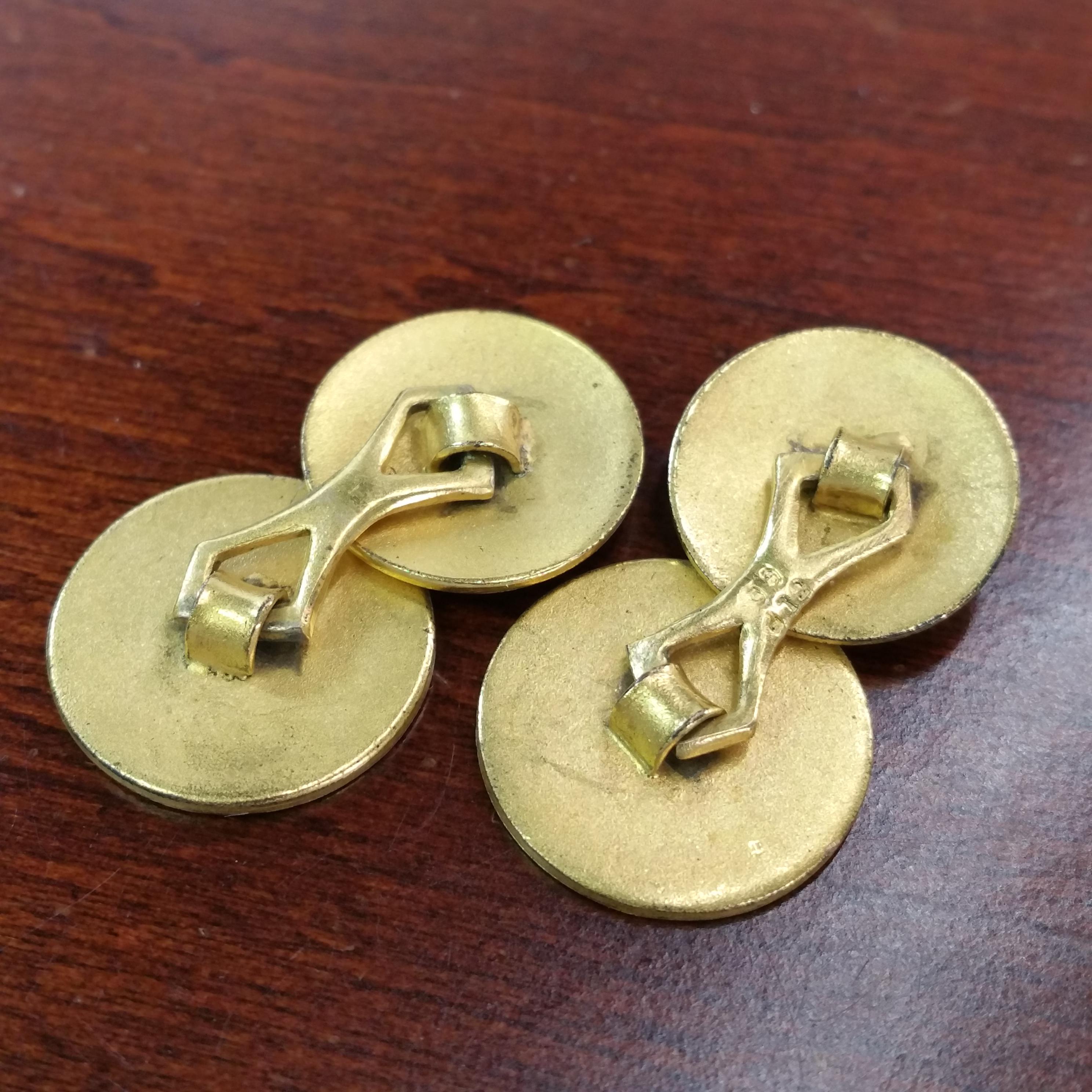 アンティークカフスボタン、1920年代のスーツアクセサリー、アールデコ