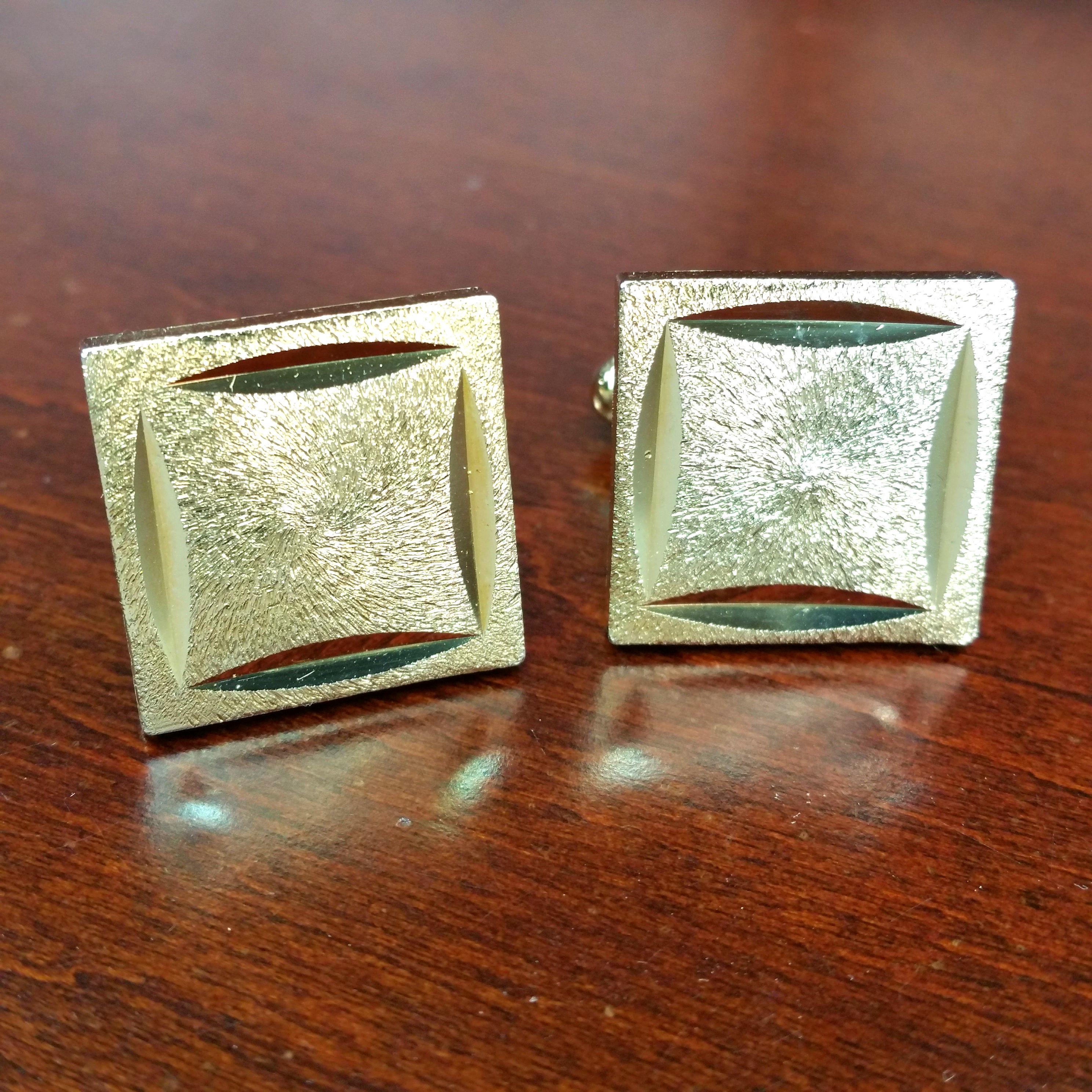 Boutons De Manchette Vintage En Argent - Diamants Roses Bruts 1,18 Ct, Fabrication Indienne, Neuf Sans Emballage