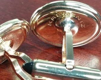 ヴィンテージカフスボタン、1940年代のクレメンツ、14Kゴールド