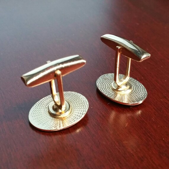 Vintage Doctor Cufflinks, RT Caduceus Symbol, 1960's … Gem