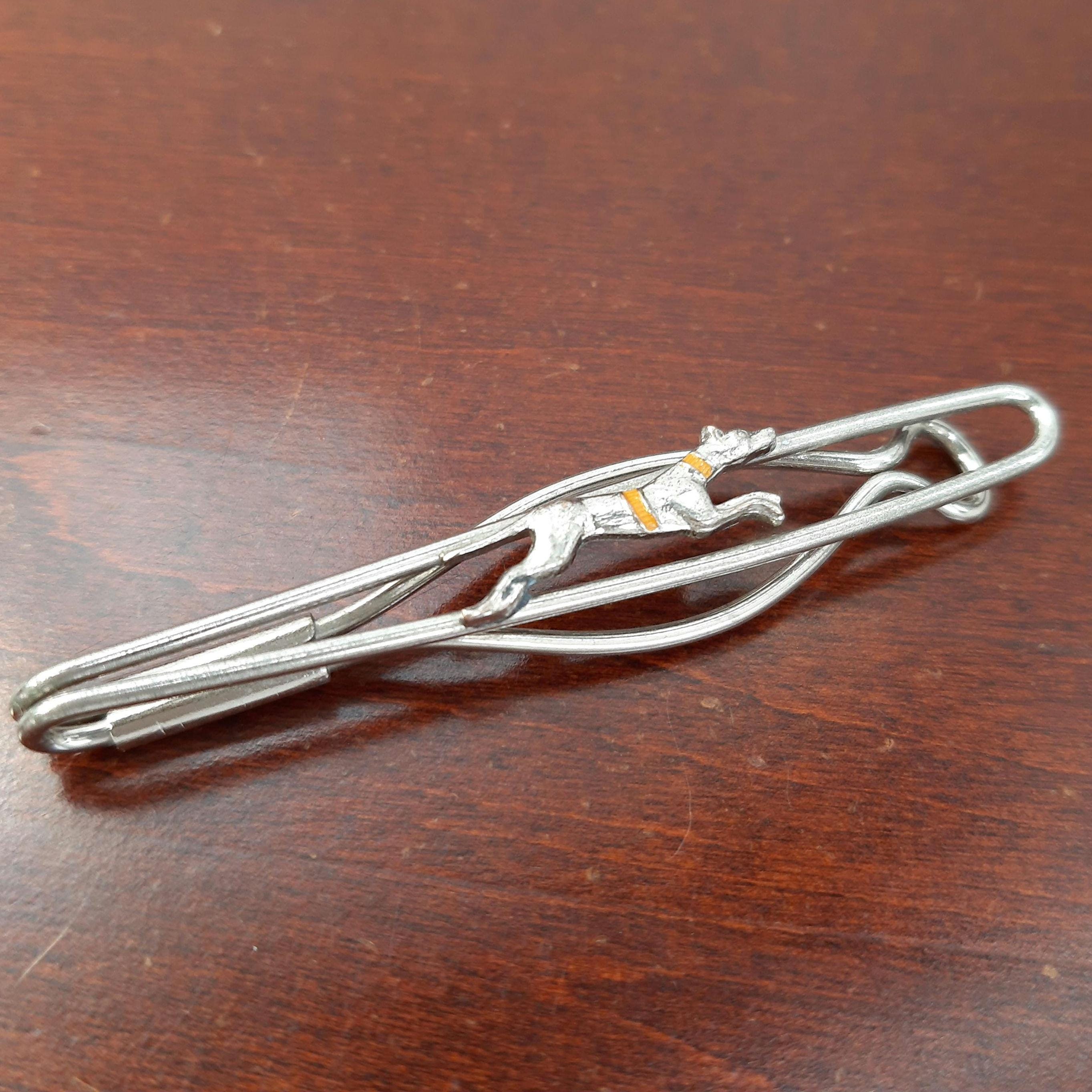 1920s Tie Clip - Etsy Elegant Silver and Purple Tie Clip vintage Victorian 1920s display picture 1