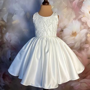 Sparkling Flower girl dress, Junior Bridemaid dress, BaptismDress, Baby First communion , Lace Dress, Tulle Dress, Wedding, BAYANA