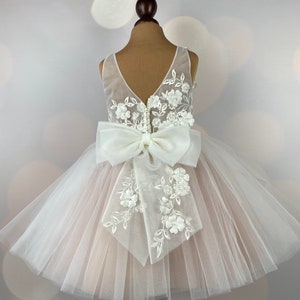 Robe de demoiselle d'honneur, blush, robe 3D, robe d'anniversaire, robe de bébé, robe en dentelle, robe en tulle, mariage, MODÈLE IB033 image 3