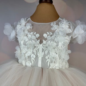 Robe de demoiselle d'honneur, blush, robe 3D, Robe Anniversaire, Robe Bébé, Robe Dentelle, Robe Tulle, Mariage, MODÈLE PENELOPE image 2